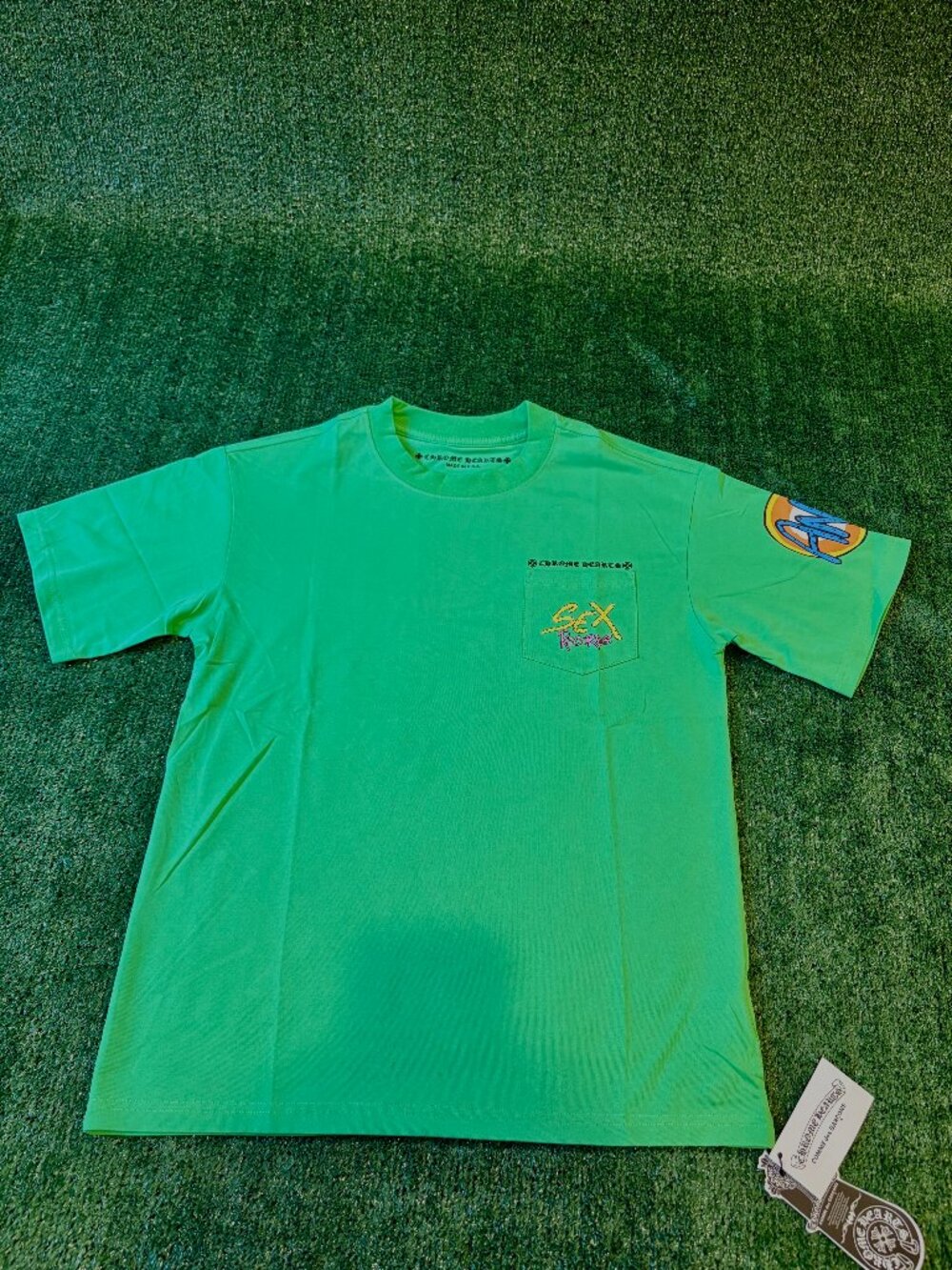 Chrome Hearts Green Pocket Tee Size